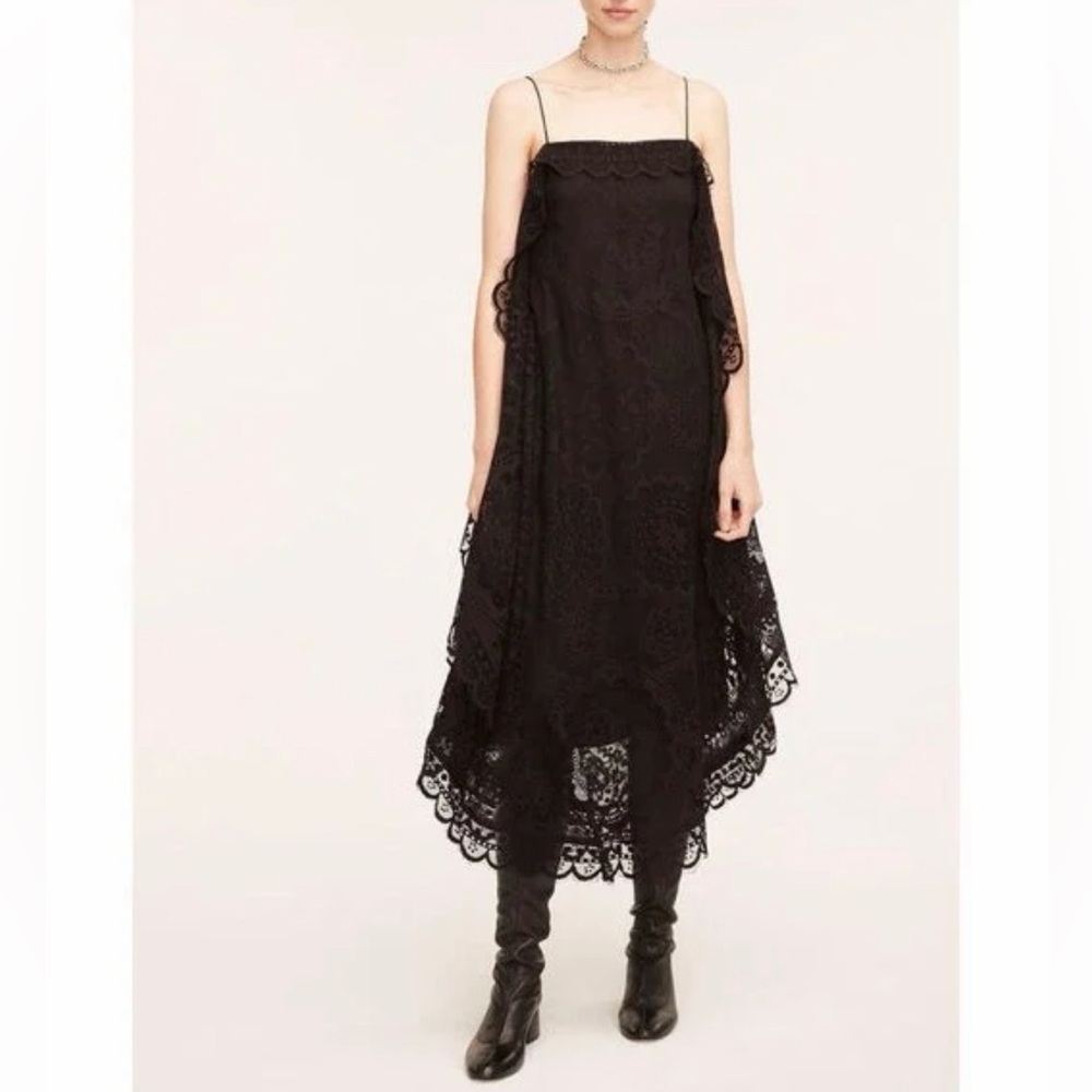 REBECCA TAYLOR Doily Lace Midi Dress